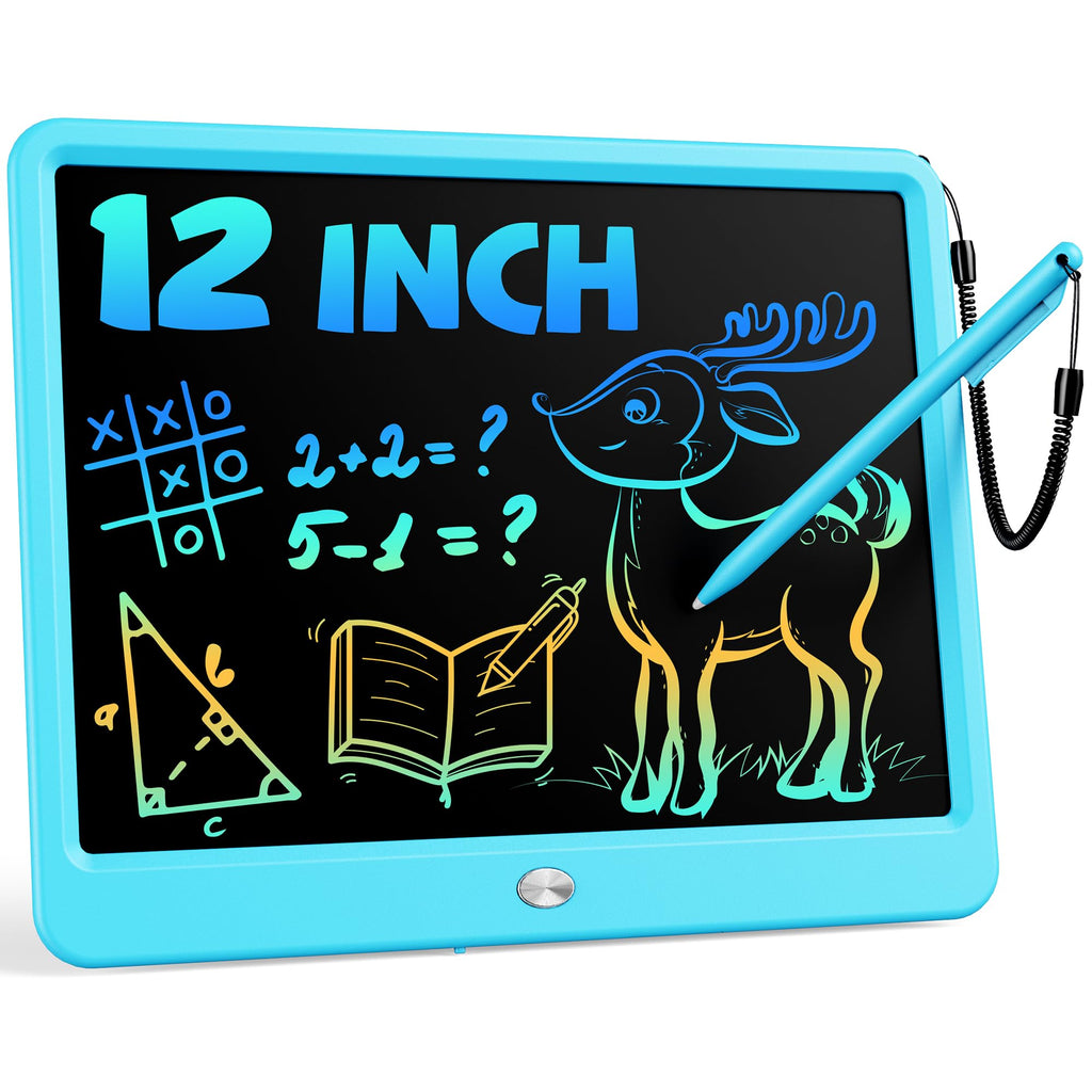 Bravokids Toys for 3-6 Years Old Girls Boys, LCD Writing Tablet 10 Inch Doodle Board, Electronic Drawing Pads, Educational Birthday Gift for 3 4 5 6 7 8 Years Old Kids Toddler (Blue)