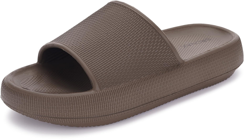 BRONAX Pillow Slippers for Women and Men | House Slides Shower Sandals | Cushioned Thick Sole