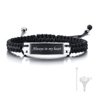 MPRAINBOW Adjustable Cremation Memorial Urn Bracelet, Stainless Steel Cremation Manmade Braided Urn Bracelet Keepsake Urn Bracelet for Ashes with Fill Kit