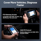 TOPDON Scanner AD800BT V2.0, Bidirectional Scan Tool, Full Systems Diagnostic Tool for All Vehicles, Automotive Diagnostic Scanner for Car, 28+ Services, FCA AutoAuth, CANFD, 2 Years Free Update