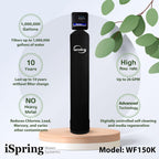 iSpring WF150K Whole House Central Water Filtration System with Set and Forget Smart Valve, Up to 10 Years