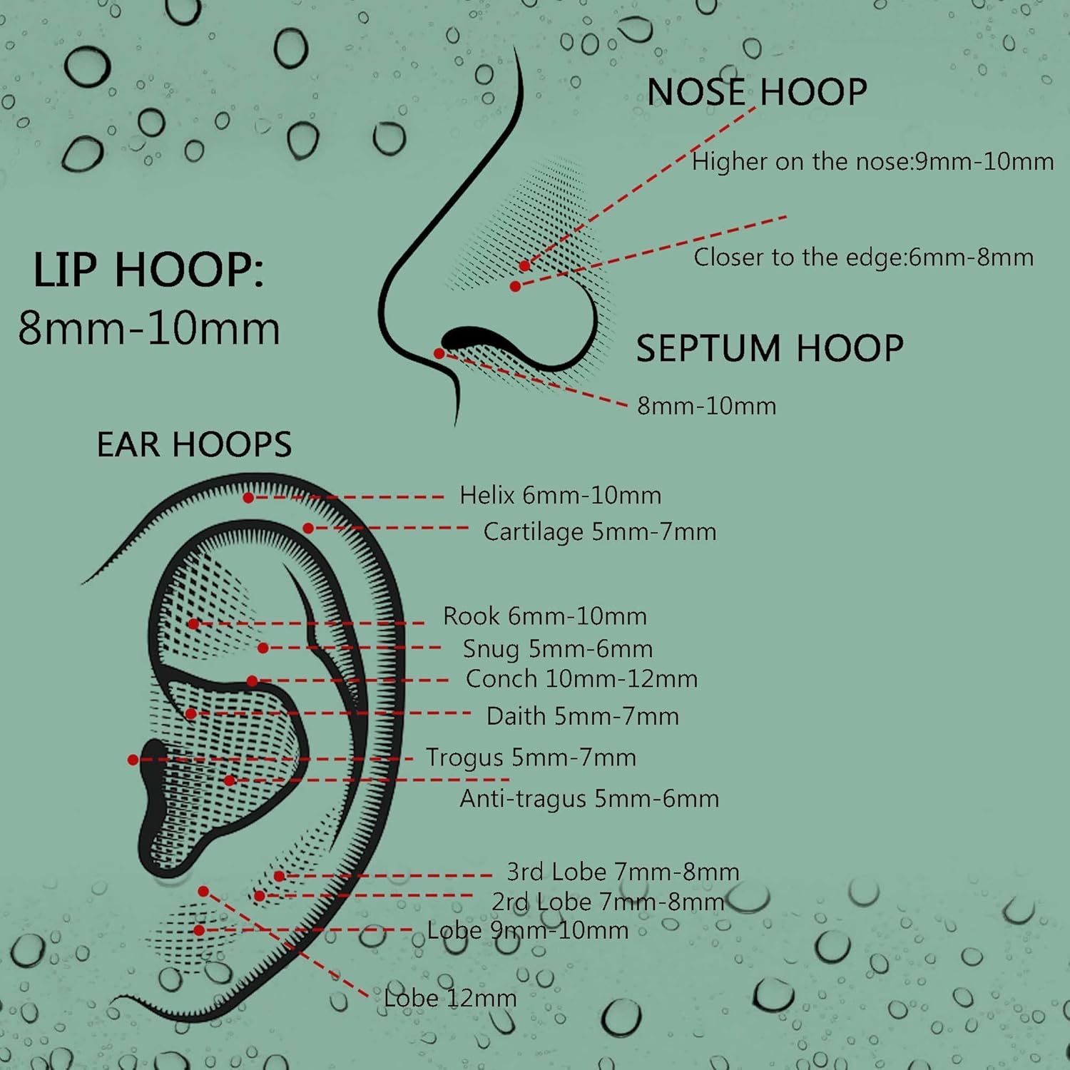 Jstyle 5Pcs 316L Surgical Steel Septum Rings Nose Rings Hoop 16G 18G 20G Hinged Clicker Hoop Nose Rings for Women Men Cartilage Hoop Earring Lip Helix Rook Tragus Conch Septum Nose Piercing Jewelry