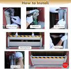Heavy Duty Flood Prevention Barriers Shop House Patio Doors Flood Barriers - Reusable Detachable Flood Protection Aluminum Shield for Carport Garden Gates Parking Lots, Wide 350 330 320 300 290 270 26