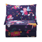 ست ملحفه کودکان یونیکورن صورتی JSD، سایز تویین، ۳ تکه، ملحفه‌های رختخواب میکروفایبر چاپ شده با طرح رنگین کمان برای دختران، جیب عمیق