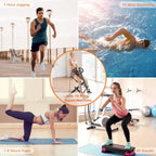 Machine à Squat Dskeuzeew avec Moniteur LCD, Équipement d'Exercice pour la Maison Machine à Squat et Rameur 330 Lbs avec Résistance Réglable Machine d'Entraînement à Domicile Entraîneur de Jambes et Fessiers pour Tout le Corps