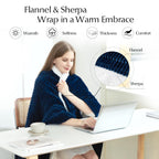 Heated Blanket Throw Size, Soft and Cozy Electric Heating Blanket for Bed, Automatic Safety System 6 Heating Levels & 4 Hours Auto-Off, 50" x 60" Dark Grey