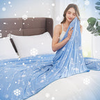 Topcee Cooling Blanket (90"x90"Queen Size) for Sweats Absorbs Heat to Keep Adults Cool on Warm Nights, Q-Max 0.5 for Hot Sleepers, Ultra-Cool Lightweight Blanket for Bed