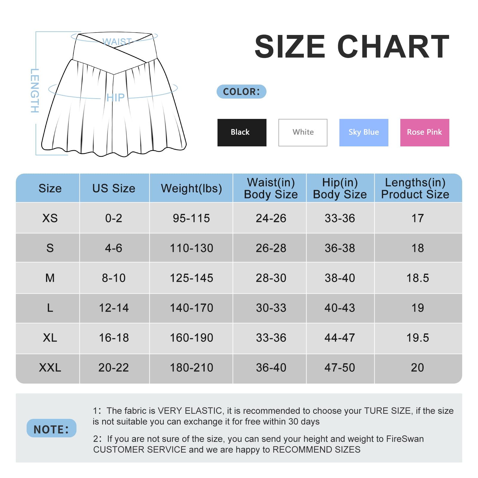 FireSwan crossover atletikshorts til kvinder 2 i 1 flydende løbeshorts med lommer spandex sommerfugl trænings-tennis skorts sort