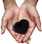 Heart 1.75 Inch with Black Pouch (Black Obsidian)