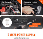 VEVOR Electric Car Jack, 5 Ton/11023 LBS Hydraulic Jack Lift with Electric Impact Wrench, Built-in Inflatable Pump, and LED Light for SUV MPV Sedan Truck Change Tires Garage Repair