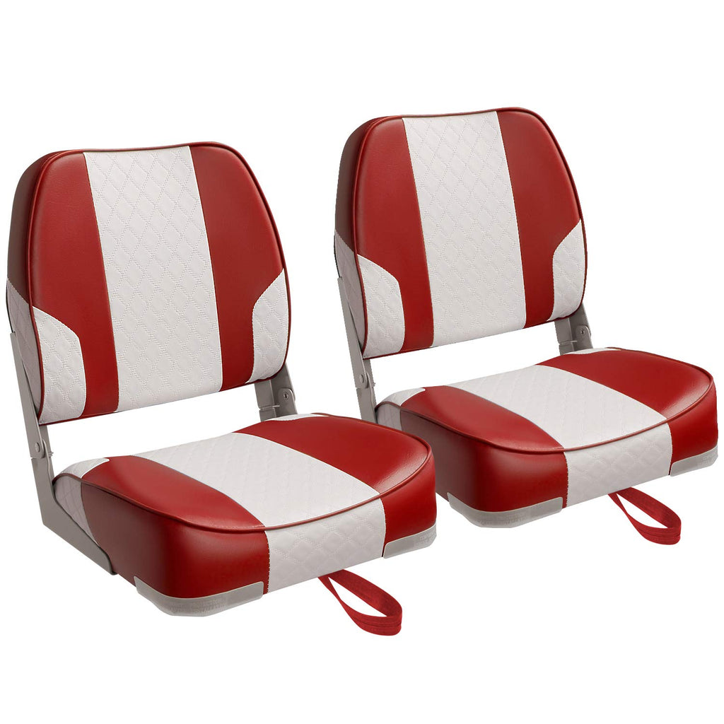 Leader Accessories A Pair of New Low Back Folding Boat Seats(2 seats)