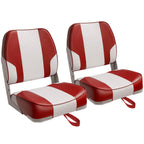 Leader Accessories A Pair of New Low Back Folding Boat Seats(2 seats)