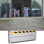 Metal Reusable Removable Flood Gate, Flood Preventing Barrier for Subways Garage, Thick Aluminum Flooding Water Barrier with Reflective Stickers, Length Customized(H-5.2ft(1.6m),L-8ft(2.44m))