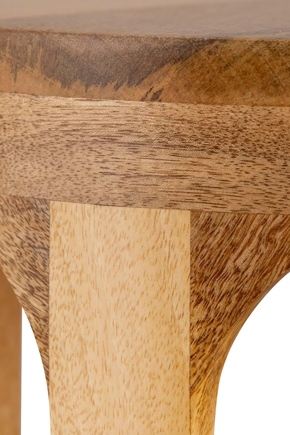 Wooden Round Drink Tables for Small Spaces 8x23 Bedroom Nightstand for Living Room Coffee Accent Pedestal, Modern Boho Decorative Display & Storages Stand for Plant (Natural)