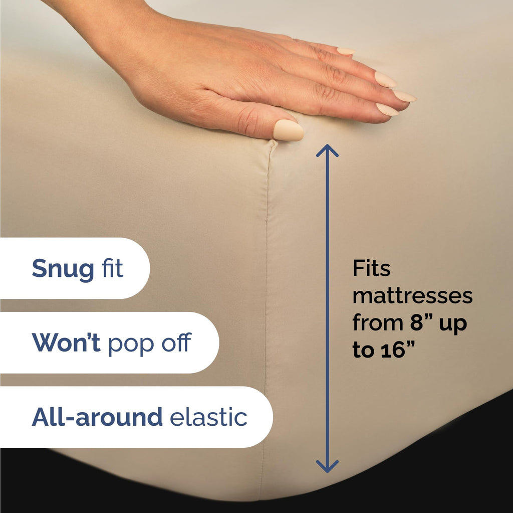 King 6 Piece Sheet Set - Breathable & Cooling Bed Sheets - Hotel Luxury Bed Sheets for Women, Men, Kids & Teens - Comfy Bedding with Deep Pockets & Easy Fit - Soft and Wrinkle Free - King White Sheets