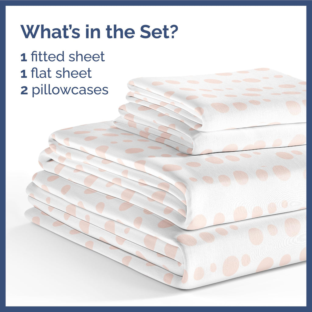 Kids Princess Full 4 Piece Sheet Set - Boys, Girls, Teens, Toddler - Easy Fit Deep Pockets - Breathable, Hotel Quality Bedding Sheets - Machine Washable - Wrinkle Free - Cute, Cozy, Soft - CGK Linens