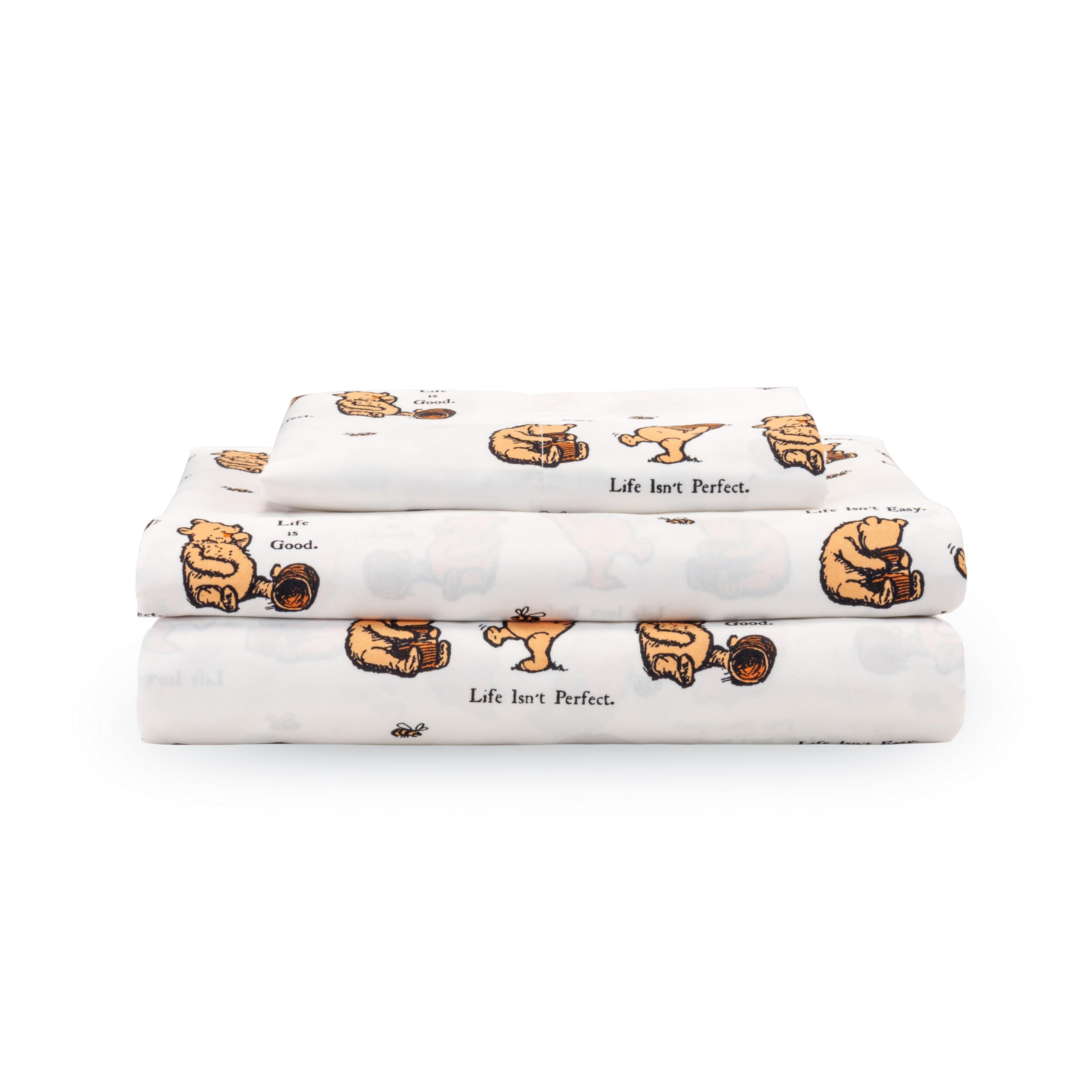 Zestaw pościeli Berkshire Blanket Peanuts® dla dzieci, rozmiar pełny - 4 części, Peanuts® mini pozy i łapy szare, urocze postacie Snoopy nadrukowane na miękkich mikrofibrowych prześcieradłach