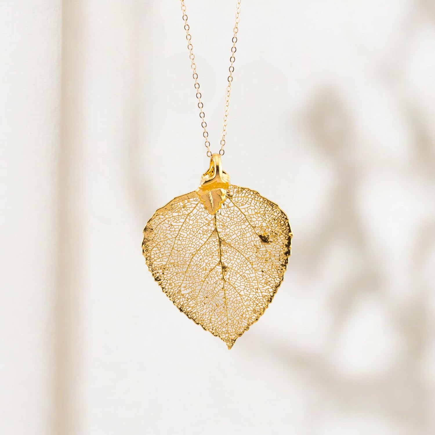 Real Aspen Leaf Earrings in Gold, Rose Gold, or Silver, Custom Jewelry for Her