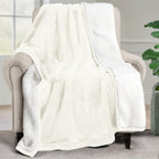 Utopia Bedding Sherpa Blanket Queen Size (Plum, 90x90 Inches) - Soft Lightweight Plush Fleece Reversible Blanket for Bed, Sofa, Couch, Camping and Travel