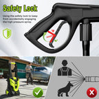 Pressure Washer, Power Washer with 4 Quick Connect Nozzles, High Pressure Cleaning Machine with Foam Cannon for Cars/Fences/Driveways/Patios/Home Cleaning