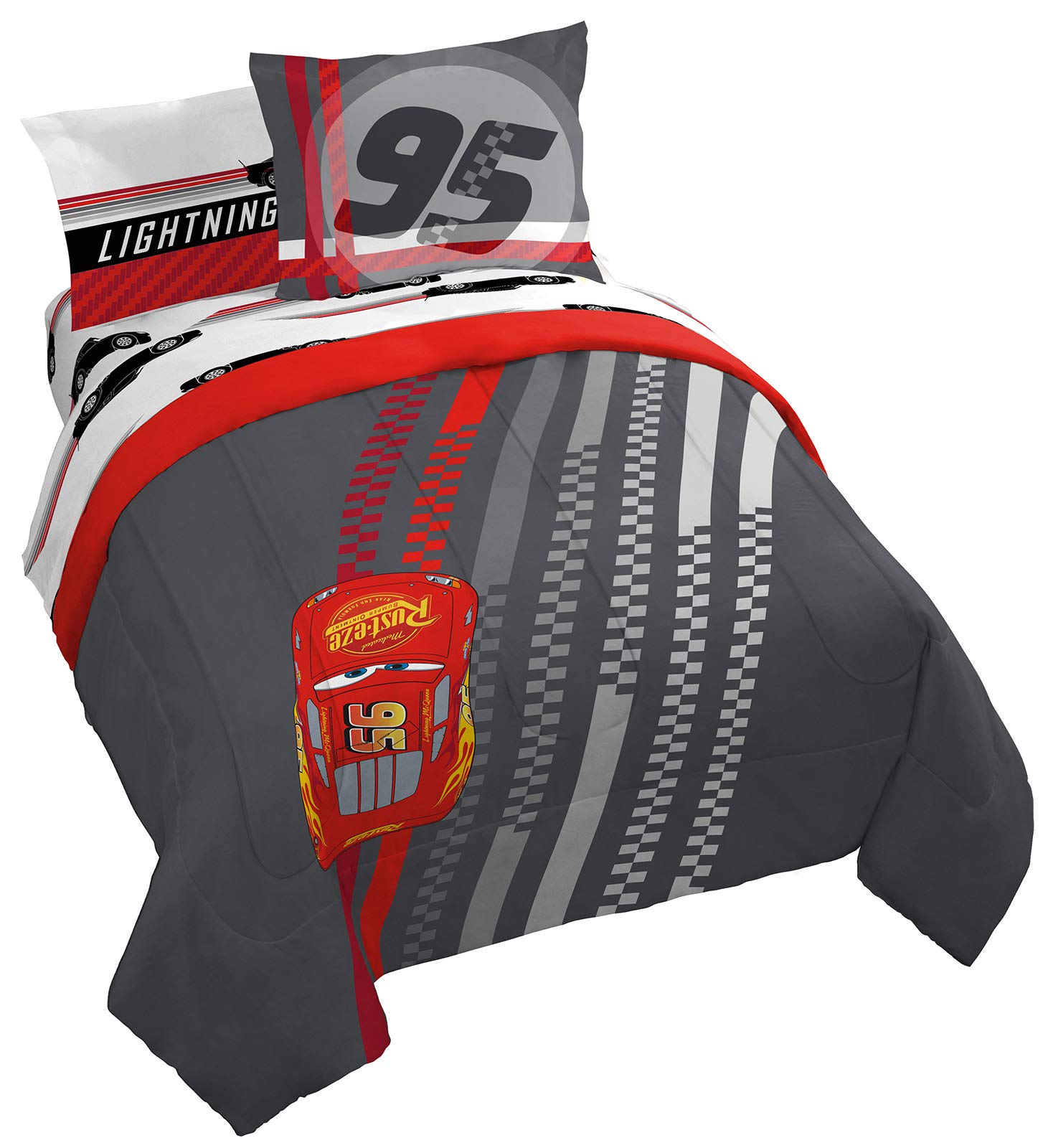 Jay Franco Minecraft Animal Patch 5 Piece Twin Bed Set - Includes Comforter & Sheet Set Bedding - Super Soft Fade Resistant Microfiber (Official Minecraft Product)