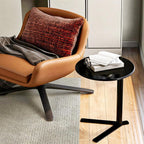 C Shaped Side Table End Coffee Tables, Unique Aesthetics Minimalist Accent Tables, Multifunction Round Metal Side Tables for Living Room Bedroom Sofa Balcony Couch Patio Yard Garden Indoor & Outdoor