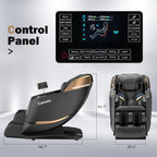 Culanta Massage Chair Full Body, Zero Gravity SL-Track Shiatsu Massage Recliner Chair with Body Scan, Airbags, Foot Rollers, Deep Yoga Stretch, Heating (U1-Black)