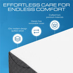 Kölbs Seng Kile Hovedgærde Pude, Vendbar 2-sidet, Skift Øjeblikkeligt Dit Dekor, Madras Mellemrums Fyld Queen