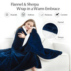 Heated Blanket Throw Size, Soft and Cozy Electric Heating Blanket for Bed, Automatic Safety System 6 Heating Levels & 4 Hours Auto-Off, 50" x 60" Dark Grey