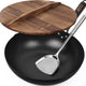 C-13.4 inch Wok with Wooden Lid