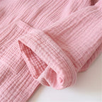 Shanghai Story Japanese Style Two-Piece Suit Cotton Bathrobe Pajamas Kimono Bathrobes Sleepwear for Women