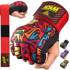 WYOX Gel Boxing Hand Wraps Inner Gloves for Men & Women, 80cm Quick Wrist Straps, Padded Knuckle Protection for Muay Thai Kickboxing, Hand Wraps for Boxing & Martial Arts
