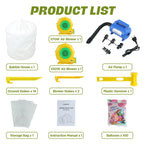 FINCOME Inflatable Bubble House 10FT for Kids Adults, Large TPU Balloon House with Double Air Blowers 100 Balloons, Bubble Balloon House for Party Wedding Birthday Holiday Outdoor Commercial Event