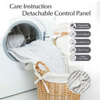 Heated Blanket Throw Size, Soft and Cozy Electric Heating Blanket for Bed, Automatic Safety System 6 Heating Levels & 4 Hours Auto-Off, 50" x 60" Dark Grey