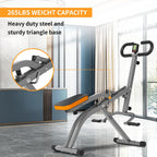 NAYSAYE Entraîneur d'Assistance aux Squats, Machine à Squats Machine à Ramer avec Bandes de Résistance Réglables Écran LCD, Entraîneur d'Exercice Pliable avec Capacité de Charge de 265LBS pour Bureau à Domicile Argenté