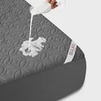 BEDLORE Waterproof Mattress Protector, Queen Size Mattress Pad Noiseless with Deep Pocket 6"-18" Depth, Soft Breathable Dirt-Proof Bed Mattress Cover Washable for Home, Bedroom, Hotel (Gray)