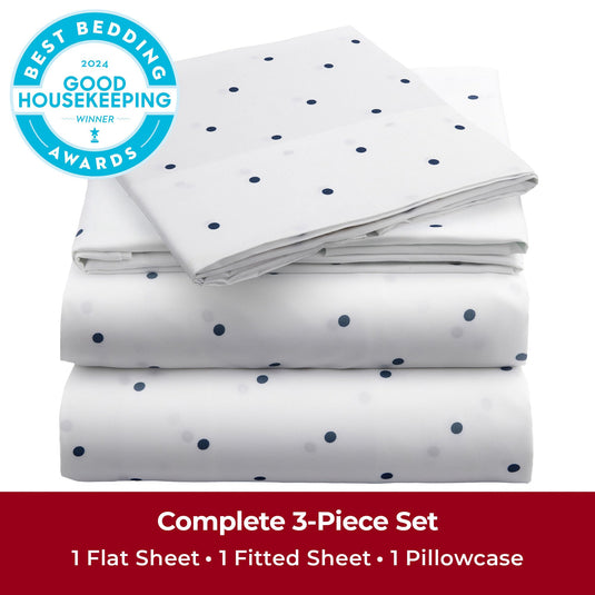 Mellanni Queen Sheets Set - 4 PC Iconic Collection Bedding Sheets & Pillowcases - Hotel Luxury, Extra Soft, Cooling Bed Sheets - for Women, Men, Kids & Teens (Queen, White)