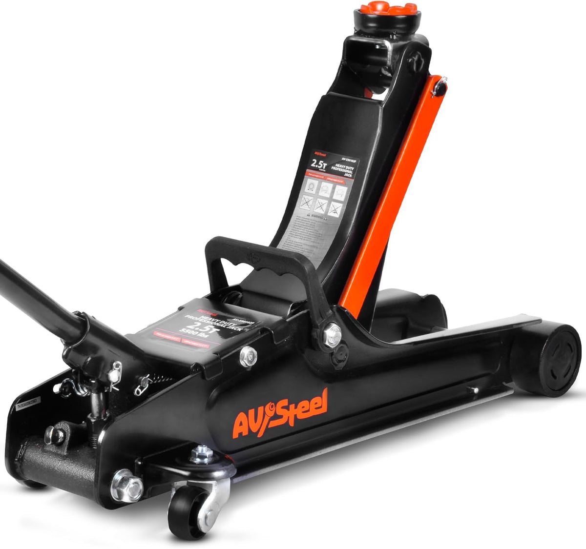 Floor Jack 2.5 Ton (5500 lbs), Low Profile Floor Jack with Single Piston Pump, Heavy Duty Steel Hydraulic Jack for Car, Jack for Car with Lifting Range 3.4'' to 14.6''