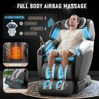 Massage Chair Full Body, 4D SL-Track Zero Gravity Shiatsu Recliner with Mat, 9 Pre-Set Auto-Programmed, Body Scan, Airbag Massage