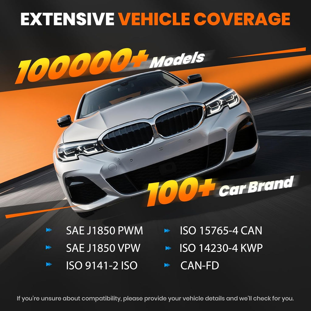 OBD2 Scanner ANCEL FX6100 Bidirectional Scan Tool, All Systems Car Diagnostic Scanner, Code Reader with Active Test,15+ Reset, Oil/EPB/BMS/ABS Bleeding/SAS/D-PF Reset, FCA&CANFD, AutoVin, Free Upgrade