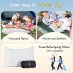 SUPA MODERN охлаждающие подушки для сна 2 шт. подушки из измельчённой пены с эффектом памяти регулируемые прохладные подушки для сна на боку, спине и животе роскошные гелевые подушки размера Queen комплект из 2 шт. съемные моющиеся чехлы