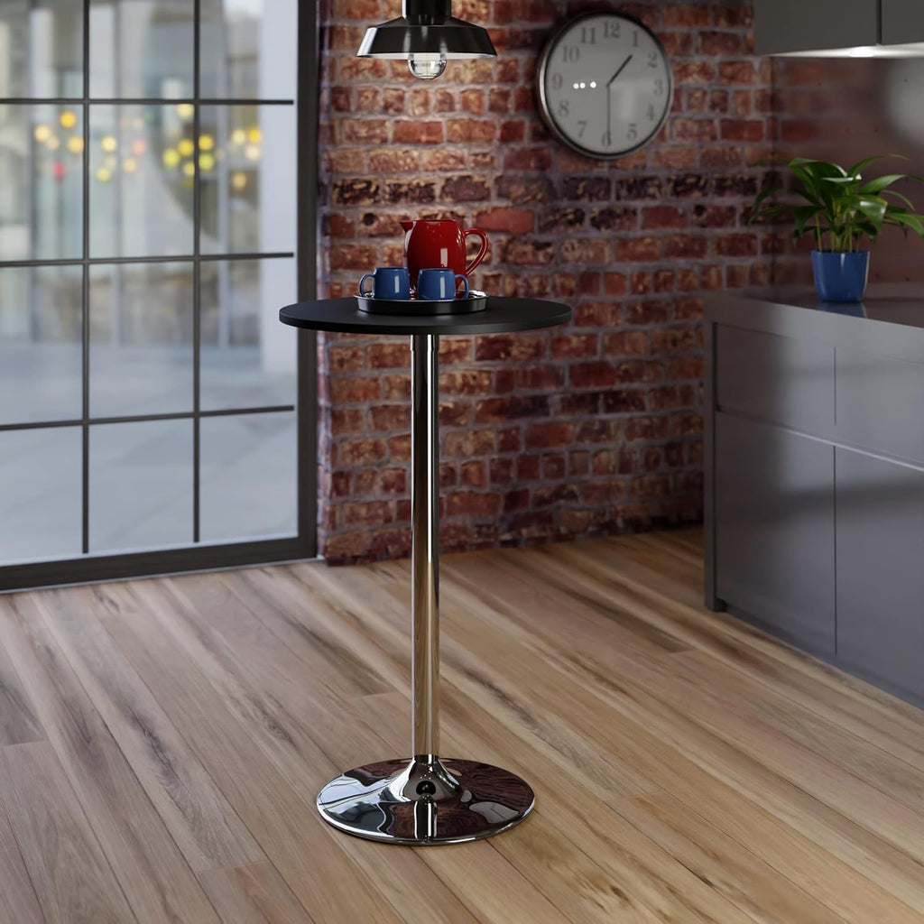 Winsome Spectrum-Pub-Table, Black & Chrome