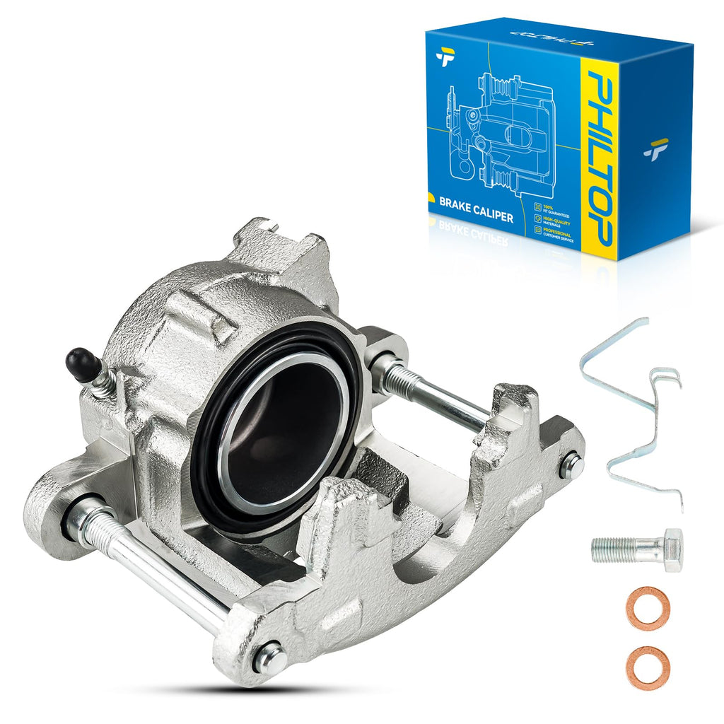 PHILTOP 18B5046 18B5047 Rear Disc Brake Caliper Assembly Fit for 2007-2017 Jeep Wrangler, 2008-2012 Jeep Liberty, 2007-2011 Dodge Nitro, 2018 Jeep Wrangler JK