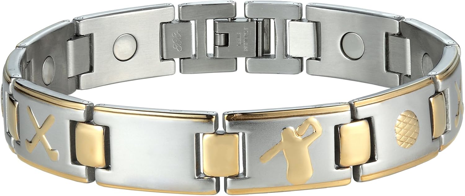 Urban Jewelry Men's Link Bangle Titanium Bracelet, Unique Design Bracelets, Matches any Attire Perfect for a Gift