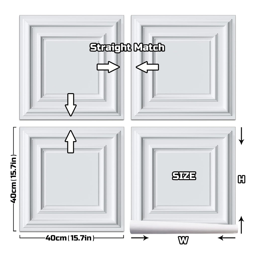 AMAZING WALL Ev Soyulabilir ve Yapıştırılabilir 3D Görünümlü Wainscot Tahta Panel Duvar Kağıdı Kendinden Yapışkanlı Yatak Odası