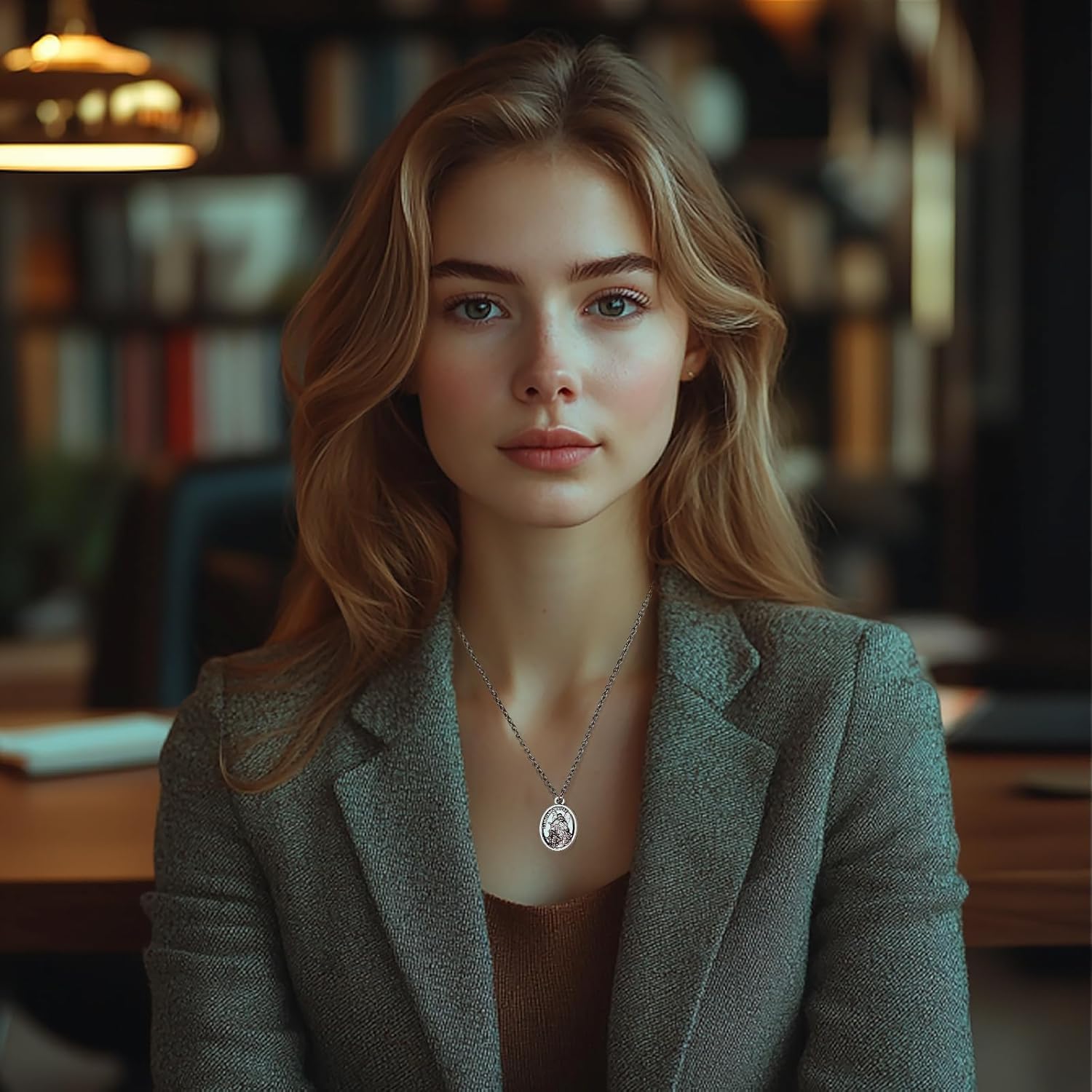 10 Pcs St Michael Medal Saint Michael Pendant,St Michael Pendant for Archangel Michael Necklace,San Miguel Arcangel Medalla Religious Medals for Men Women