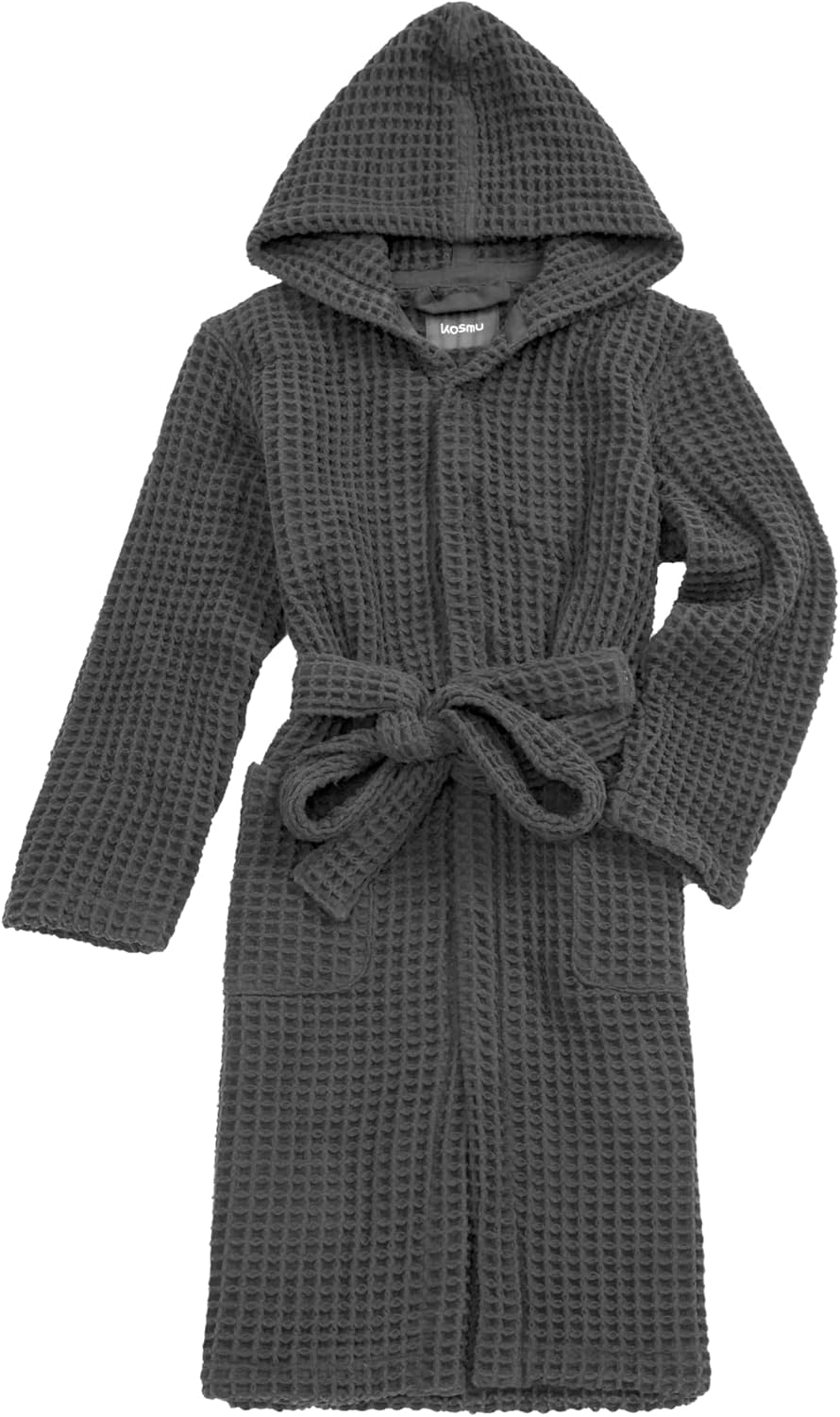 Luxury Hotel & Spa Silk-infused Japanese Cotton Waffle Unisex Hooded Bathrobe