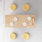 WoodShine Mid Century Modern Mini-Swing Wooden Coffee/Tea Table, Japanese Low Floor Desk, Real Solid Wood Side Tables with Storage for Home Living Room,Office,Length of 31.50 inches,Natural