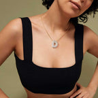 KissYan Bubble Letter Necklace, 14K Gold Plated Personalized Puffy Balloon Initial Pendant with Elegant Box Chain, Inlaid Square & Round CZ Stones for Women Dainty Jewelry Gifts (Gold R)