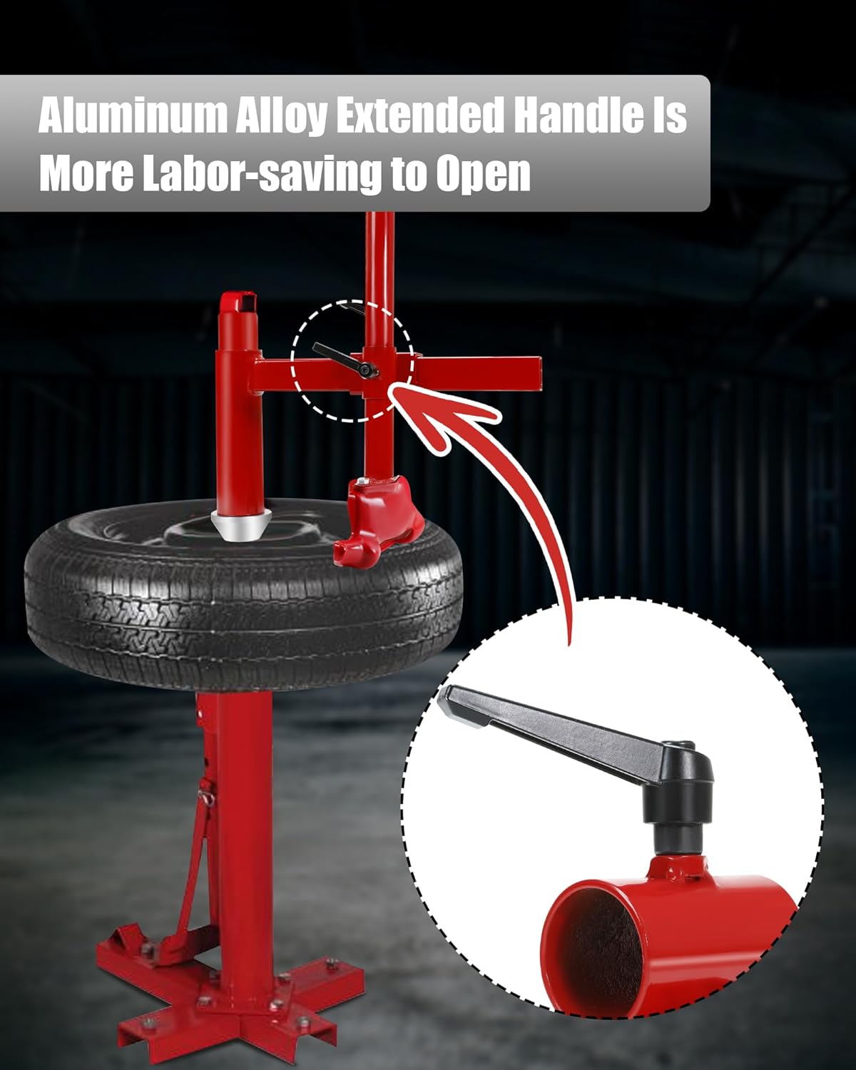 Upgrade Manual Tire Changer Duck Head Kit with Silver Cone, with Tire Changer Duck Head Fit for Most Car Tires (with Silver Cone)